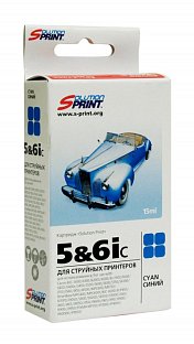 Картридж SP BCI-5C/BCI-6C (0986A002/4706A002) для Canon, голубой