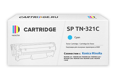 Картридж SP TN-321C для Konica Minolta голубой